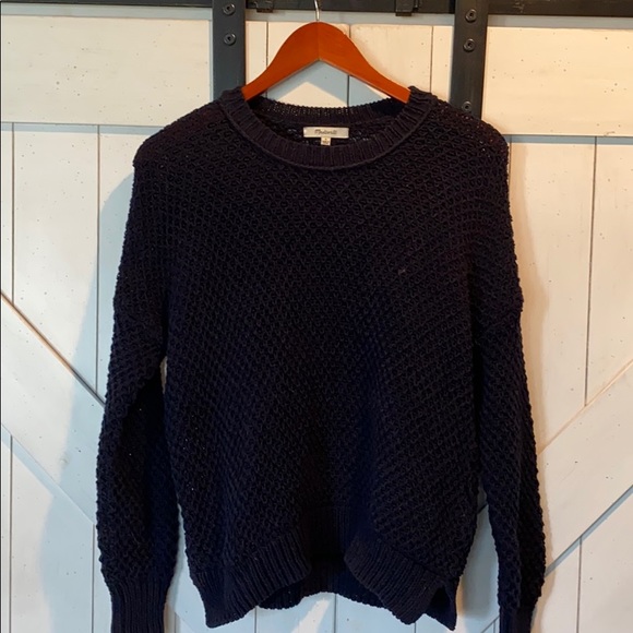 Sale! Navy blue madewell sweater - Picture 2 of 7